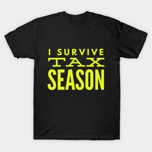 Accountant I Survive Tax Season T-Shirt